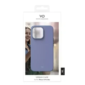 Husa Cover Silicon White Diamonds Urban Case pentru iPhone 14 Pro Albastru thumb