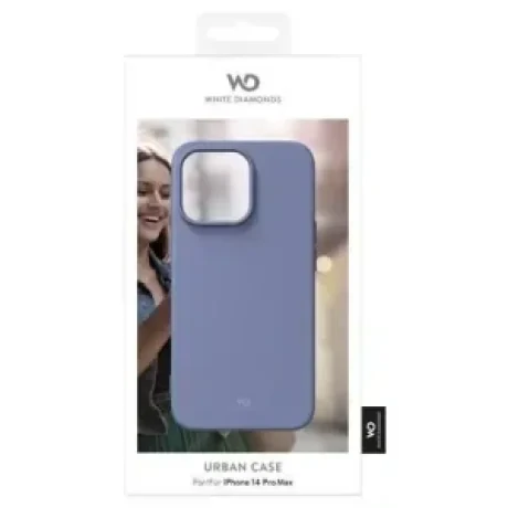 Husa Cover Silicon White Diamonds Urban Case pentru iPhone 14 Pro Max Albastru