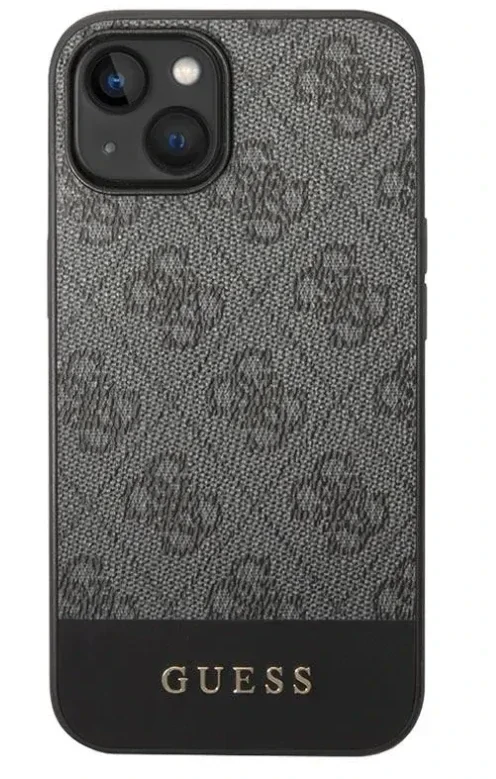 Husa Cover Guess Bottom Stripe pentru iPhone 14 Plus Grey