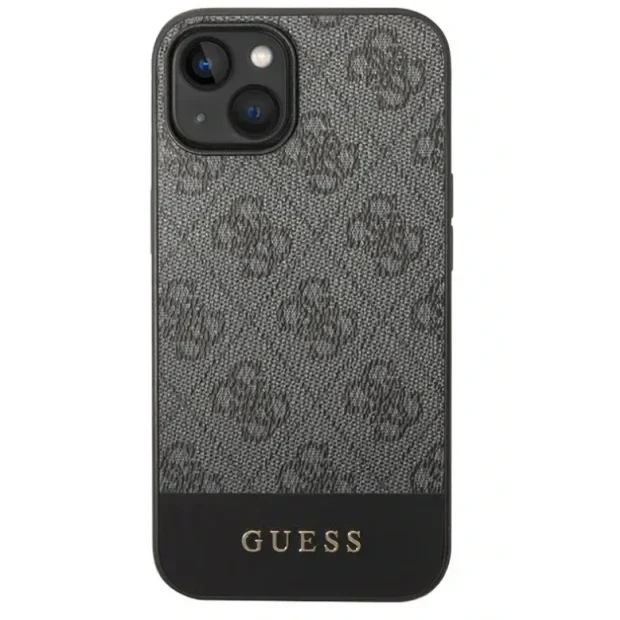 Husa Cover Guess Bottom Stripe pentru iPhone 14 Plus Grey