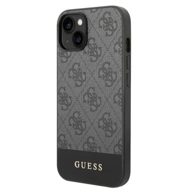 Husa Cover Guess Bottom Stripe pentru iPhone 14 Plus Grey