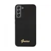 Husa Cover Guess Silicone Vintage Gold Logo pentru Samsung Galaxy S23 Black