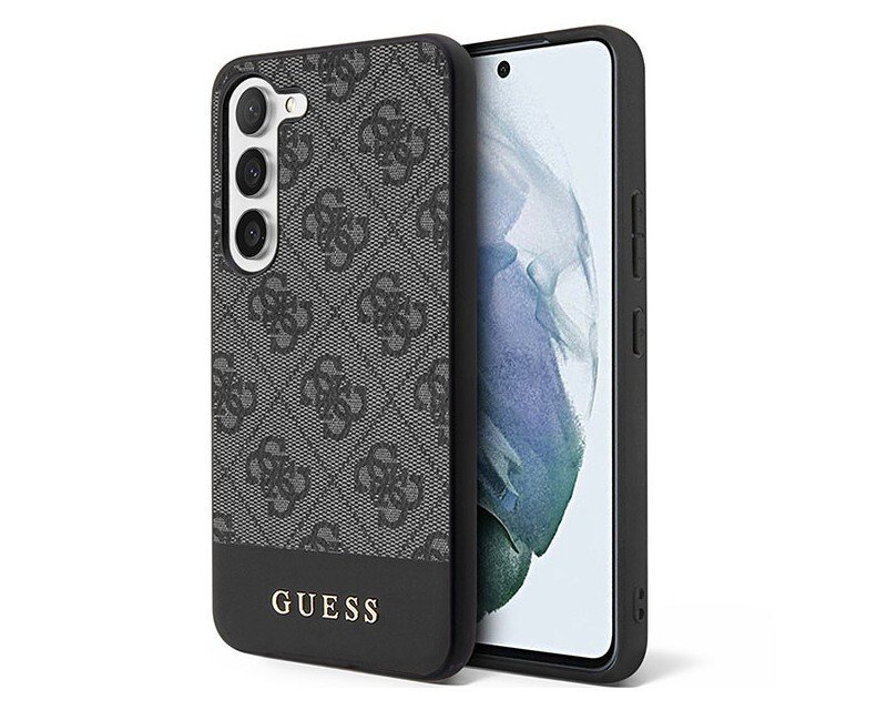 Husa Cover Guess Bottom Stripe pentru Samsung Galaxy  S23 Plus Grey thumb