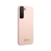 Husa Cover Guess Silicone Metal Logo pentru Samsung Galaxy S23 Pink