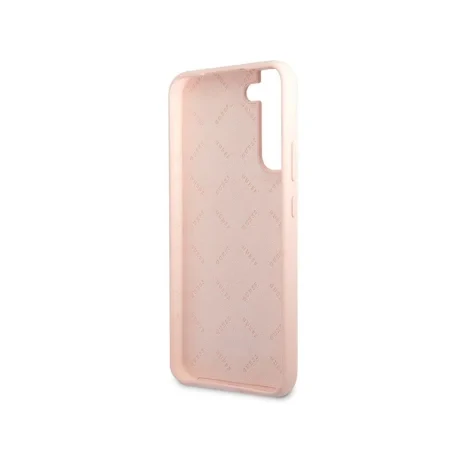 Husa Cover Guess Silicone Metal Logo pentru Samsung Galaxy S23 Pink