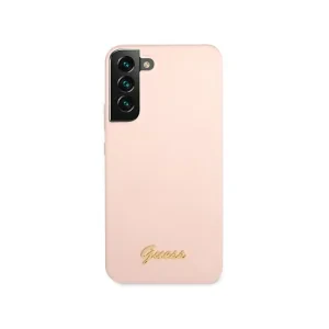 Husa Cover Guess Silicone Metal Logo pentru Samsung Galaxy S23 Plus Pink