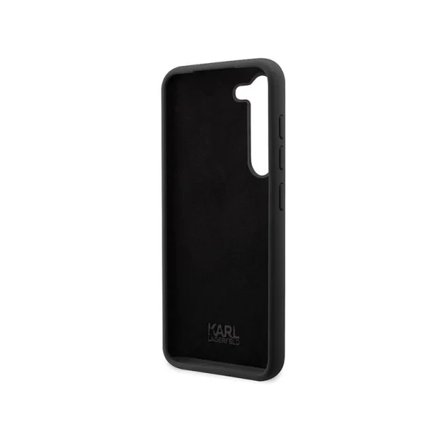 Husa Cover Karl Lagerfeld Liquid Silicone Ikonik NFT pentru Samsung Galaxy S23  Black