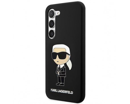 Husa Cover Karl Lagerfeld Liquid Silicone Ikonik NFT pentru Samsung Galaxy S23  Black thumb