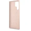 Husa Cover Guess Silicone Metal Logo pentru Samsung Galaxy S23 Ultra Pink