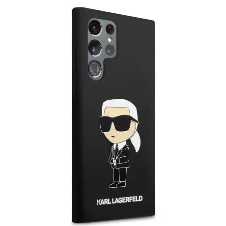 Husa Cover Karl Lagerfeld Liquid Silicone Ikonik NFT pentru Samsung Galaxy S23 Ultra Black