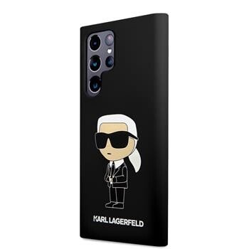 Husa Cover Karl Lagerfeld Liquid Silicone Ikonik NFT pentru Samsung Galaxy S23 Ultra Black thumb