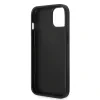 Husa Cover Guess Leather Case Saffiano Metal Logo pentru iPhone 14  Plus Black