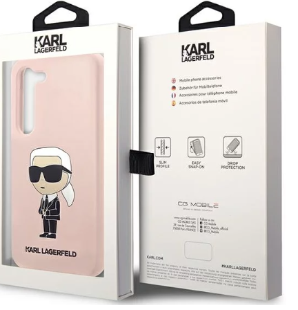 Husa Cover Karl Lagerfeld Liquid Silicone Ikonik NFT pentru Samsung Galaxy S23  Plus Pink thumb