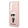 Husa Cover Karl Lagerfeld Liquid Silicone Ikonik NFT pentru Samsung Galaxy S23  Plus Pink