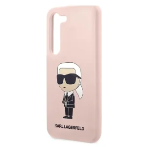 Husa Cover Karl Lagerfeld Liquid Silicone Ikonik NFT pentru Samsung Galaxy S23  Plus Pink