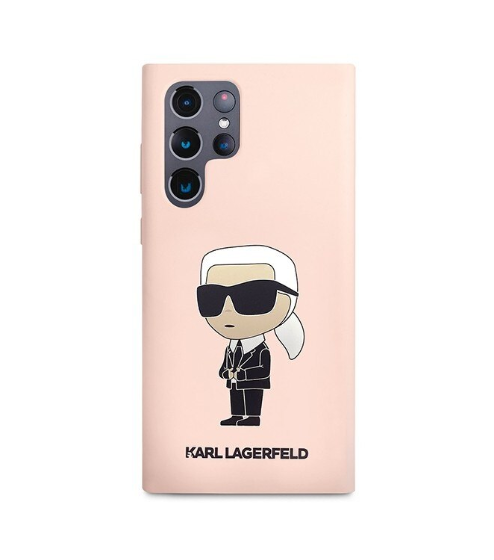 Husa Cover Karl Lagerfeld Liquid Silicone Ikonik NFT pentru Samsung Galaxy S23  Ultra Pink thumb