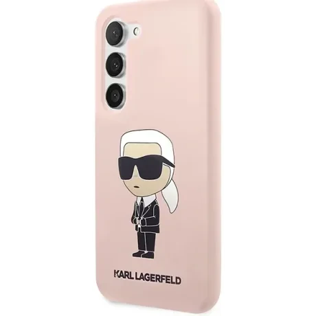 Husa Cover Karl Lagerfeld Liquid Silicone Ikonik NFT pentru Samsung Galaxy S23 Pink