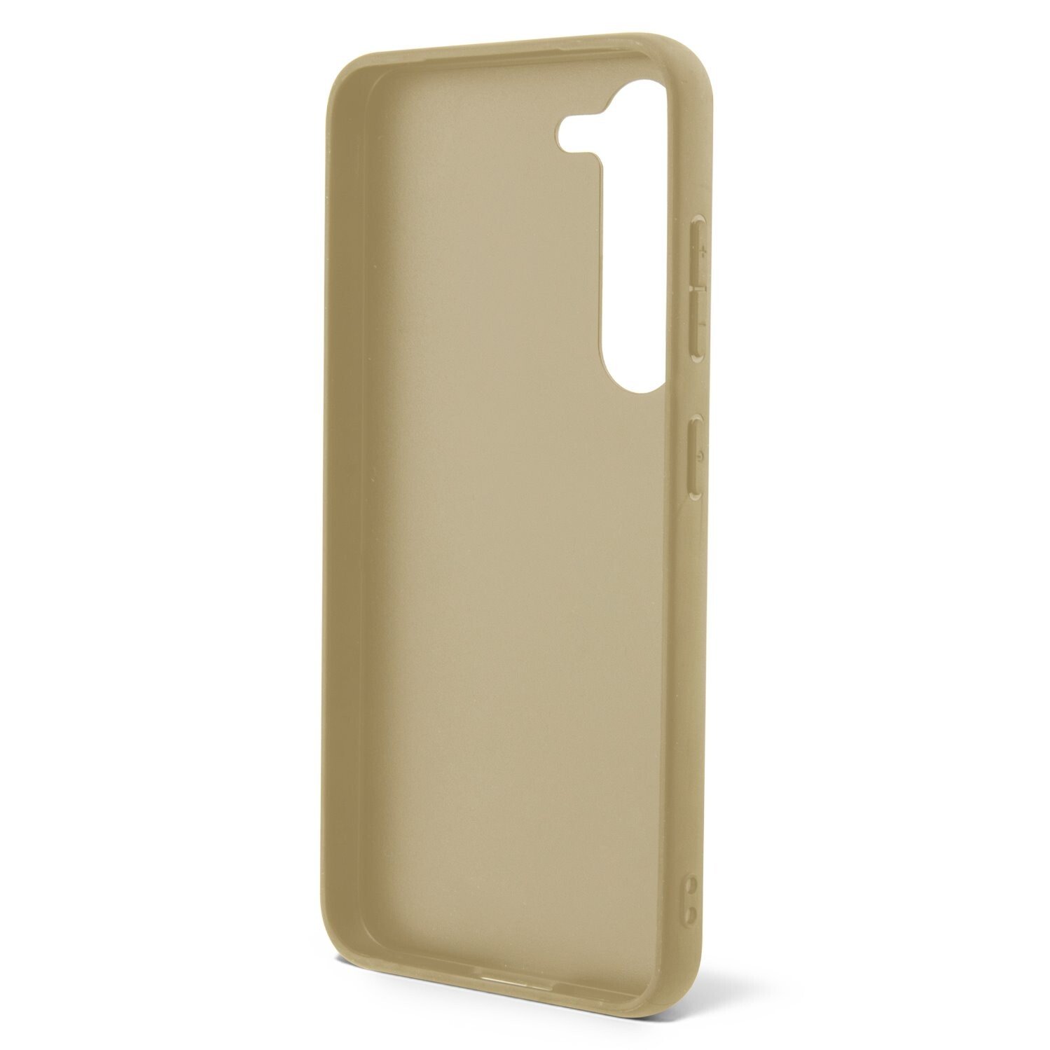 Husa Cover Guess Glitter PC/TPU Flakes Metal Logo pentru Samsung Galaxy S23 Plus Gold thumb