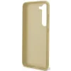 Husa Cover Guess Glitter PC/TPU Flakes Metal Logo pentru Samsung Galaxy S23 Gold