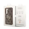 Husa Cover Guess PU 4G Metal Logo pentru Samsung Galaxy S23 Plus Brown