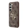 Husa Cover Guess PU 4G Metal Logo pentru Samsung Galaxy S23 Brown