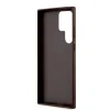 Husa Cover Guess PU 4G Metal Logo pentru Samsung Galaxy S23 Ultra Brown