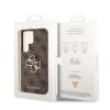 Husa Cover Guess PU 4G Metal Logo pentru Samsung Galaxy S23 Ultra Brown