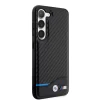 Husa Cover BMW Carbon Blue Line pentru Samsung Galaxy S23 Black