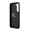 Husa Cover BMW Carbon Blue Line pentru Samsung Galaxy S23 Black