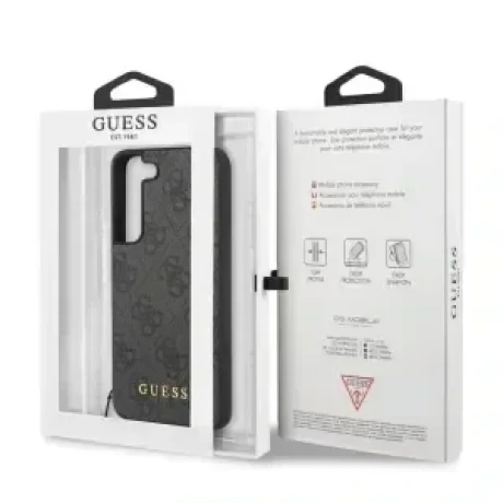 Husa Cover Guess 4G Charms pentru Samsung Galaxy S23 Plus Grey