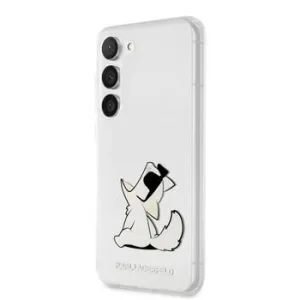 Husa Cover Karl Lagerfeld Choupette Fun pentru Samsung Galaxy S23 Transparenta