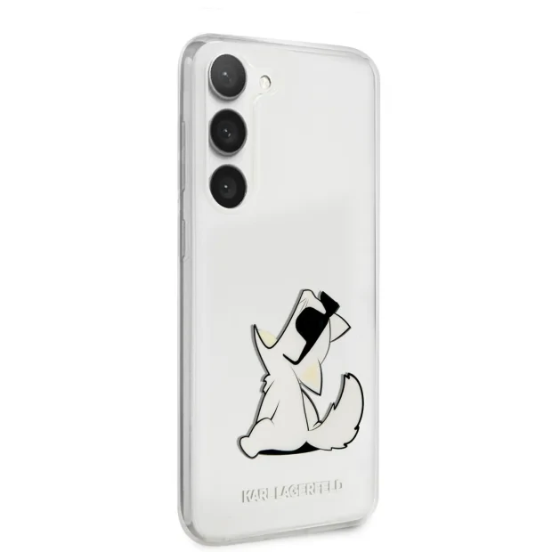 Husa Cover Karl Lagerfeld Choupette Fun pentru Samsung Galaxy S23 Plus Transparenta