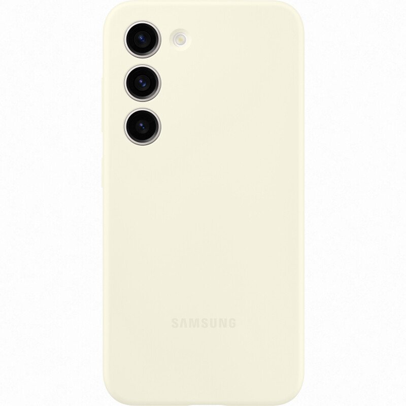 Husa Silicone Cover pentru Samsung Galaxy S23 Cream thumb