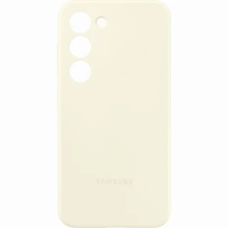 Husa Silicone Cover pentru Samsung Galaxy S23 Cream