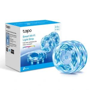 BANDA LED TP-Link Multicolora,  Wi-Fi 2.4 Ghz incorporat, consum 20.5W/buc, banda 2 x 5m, control prin aplicatia Tapo, comenzi vocale &quot;Tapo L900-10&quot; (include TV 0.6lei)