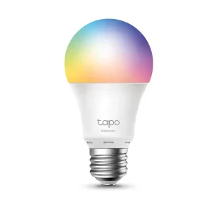 BEC LED wireless TP-LINK, 800lm, 8.7W, E27, intensitate reglabila, control prin smartph.cu apl.Tapo, ajustare automata a luminii in fct. de momentul zilei, lumineaza in diferite culori &quot;Tapo L530E&quot; (include timbru verde 0.60 lei)