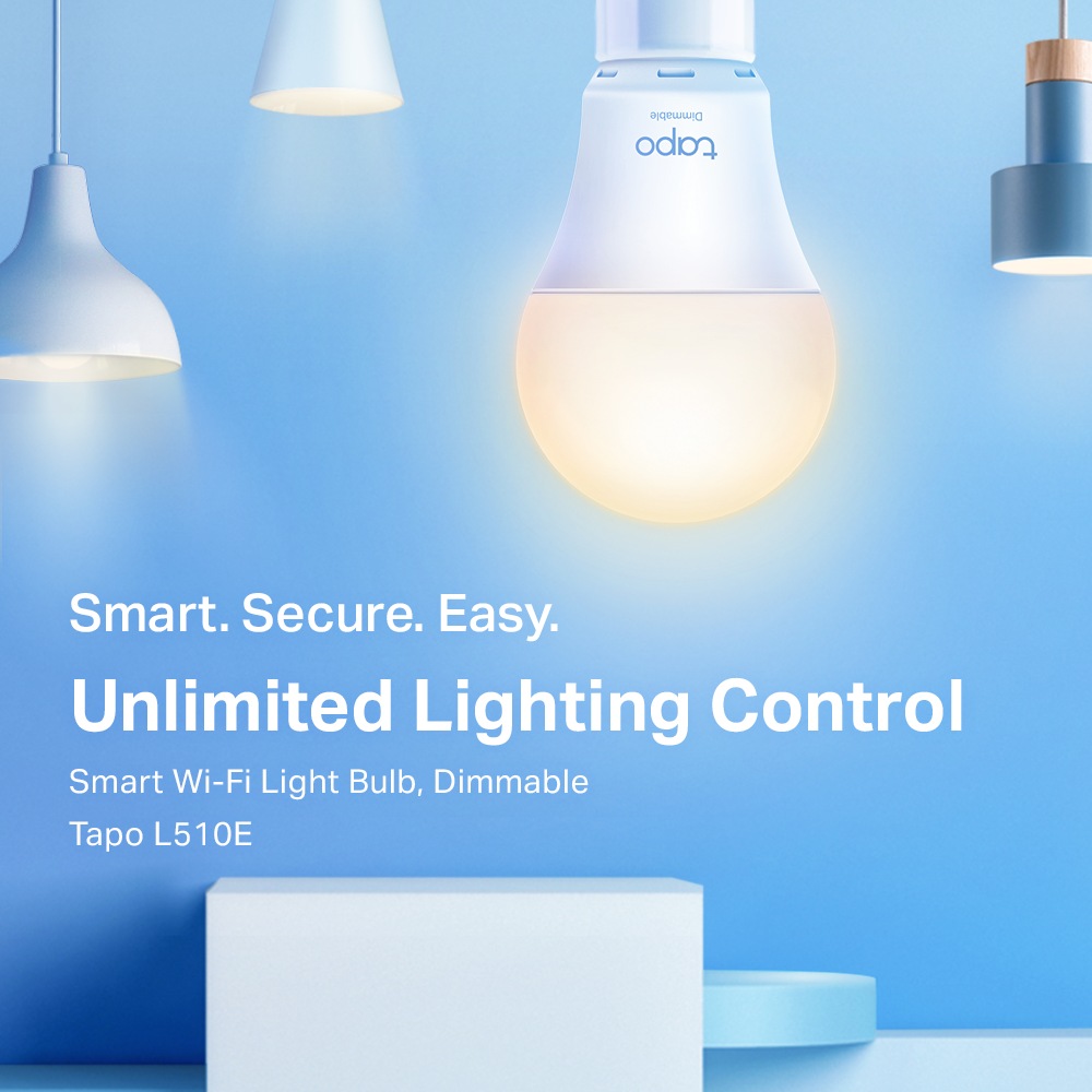 BEC LED wireless TP-LINK, 800lm, 8.7W, E27, se conecteaza la router Wi-Fi, intensitate reglabila, control prin smartphone cu aplicatia TAPO "Tapo L510E" thumb