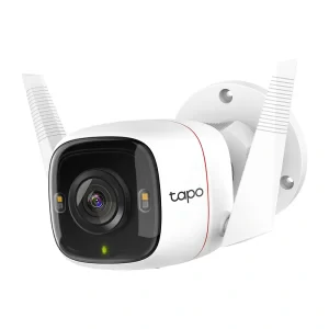 CAMERA IP Exterior TP-LINK , 2K QHD 2560x1440, IP66, dist. IR 30 m, tip lentila fixa 4 mm, 4 Mpx, RJ-45 + wireless, microfon, carcasa plastic, slot SD card da, &quot;Tapo C320WS&quot;