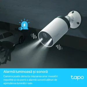 CAMERA IP Exterior TP-LINK, Set 2 buc + HUB,  IP66, dist. IR 15 m, tip lentila fixa 3.15 mm, 3 Mpx rezolutie 2K, RJ-45 + wireless, microfon, carcasa plastic, slot SD card da, &quot;Tapo C420S2&quot; (include TV 0.8lei)