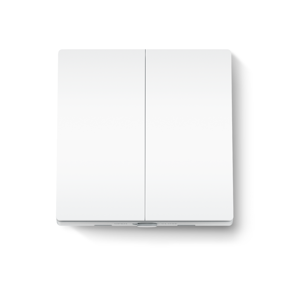 INTRERUPATOR inteligent TP-LINK, necesita hub Tapo H100 pentru functionare, 2 comutatoare,  programare prin smartphone aplicatia Tapo, 2 x baterii AAA, WiFi, alb "Tapo S220" (include TV 0.18lei) thumb
