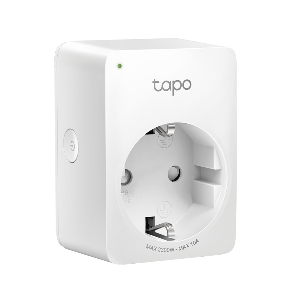 PRIZA inteligenta TP-LINK, Schuko x 1, conectare prin Schuko (T), 10 A, programare prin smartphone, Bluetooth, WiFi, alb "Tapo P100(1-pack)" thumb