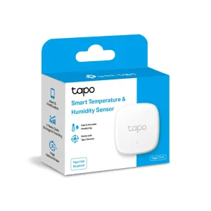 SENZOR SMART de temperatura si umiditate TP-LINK, necesita hub Tapo H100 pentru functionare, programare prin smartphone aplicatia Tapo, 1 x baterii CR2450, WiFi, alb &quot;Tapo T310&quot;