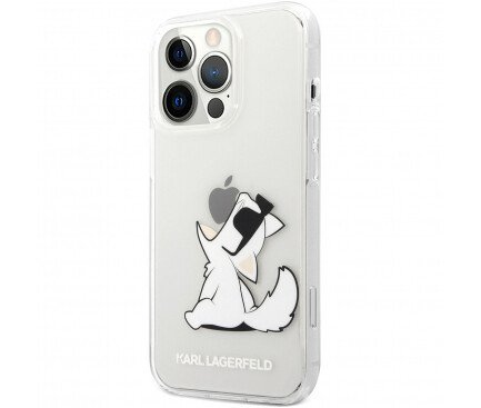 Husa Cover Karl Lagerfeld PC/TPU Choupette Eat pentru iPhone 14 Plus Pro Clear thumb