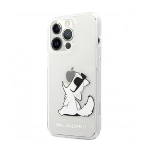 Husa Cover Karl Lagerfeld PC/TPU Choupette Eat pentru iPhone 14 Plus Pro Clear