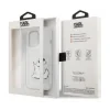 Husa Cover Karl Lagerfeld PC/TPU Choupette Eat pentru iPhone 14 Plus Pro Clear