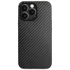 Husa Cover Hard X-Fitted Carbon Aramid Magsafe pentru iPhone 12/12 Pro Negru