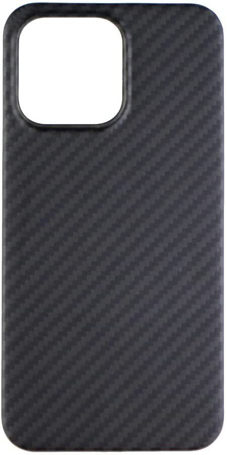 Husa Cover Hard X-Fitted Carbon Aramid Magsafe pentru iPhone 14 Negru thumb