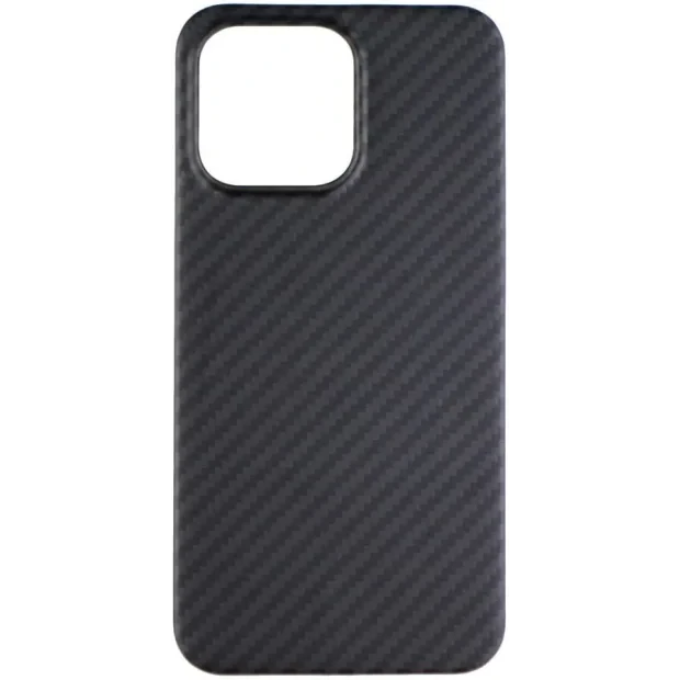 Husa Cover Hard X-Fitted Carbon Aramid Magsafe pentru iPhone 14 Negru