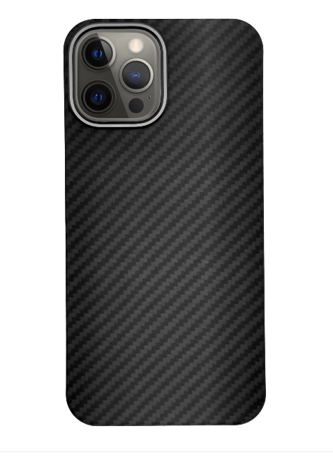 Husa Cover Hard X-Fitted Carbon Aramid Magsafe pentru iPhone 12 Pro Max Negru thumb