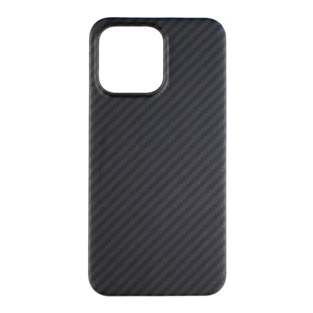 Husa Cover Hard X-Fitted Carbon Aramid Magsafe pentru iPhone 14 Plus Negru
